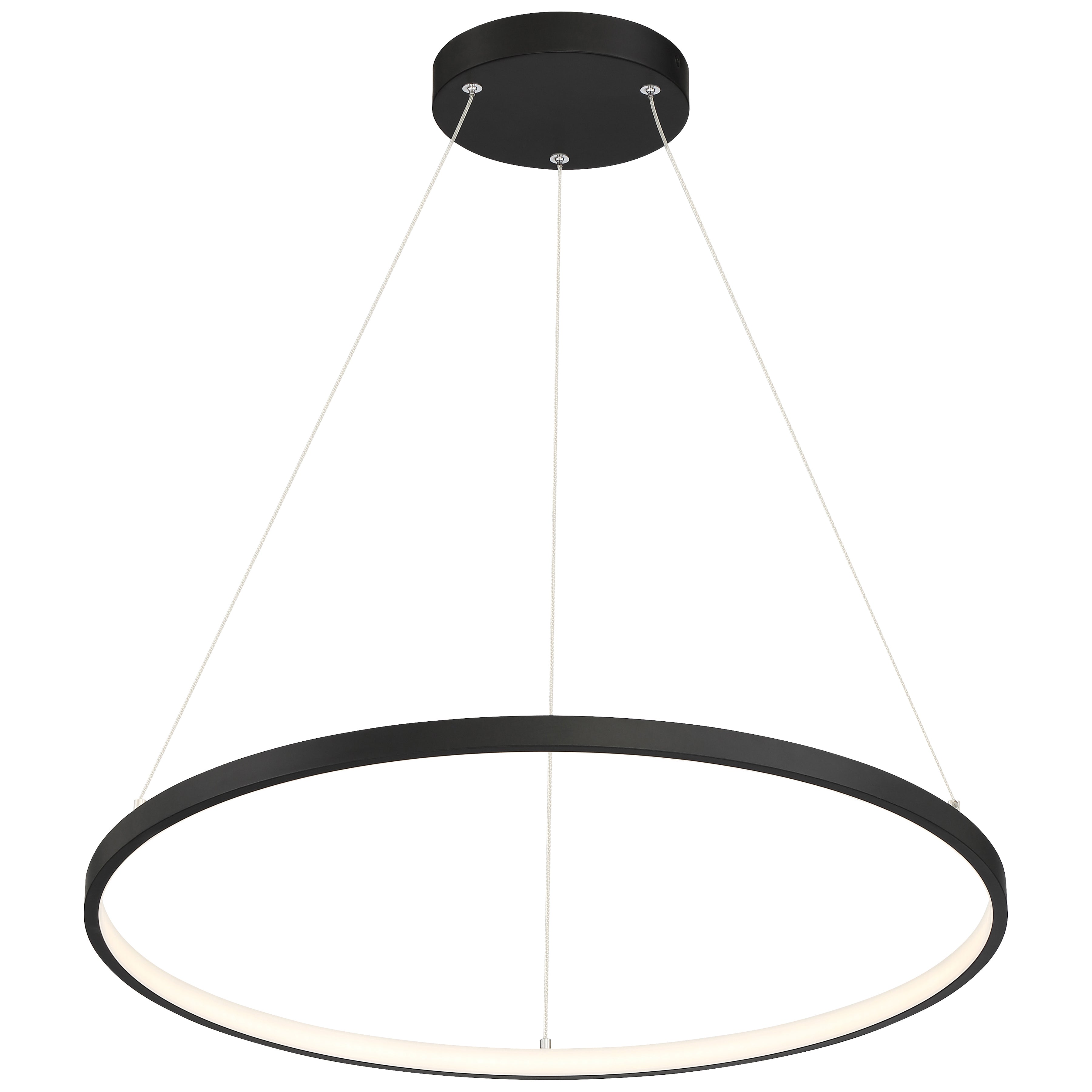 matte black dual voltage led pendant