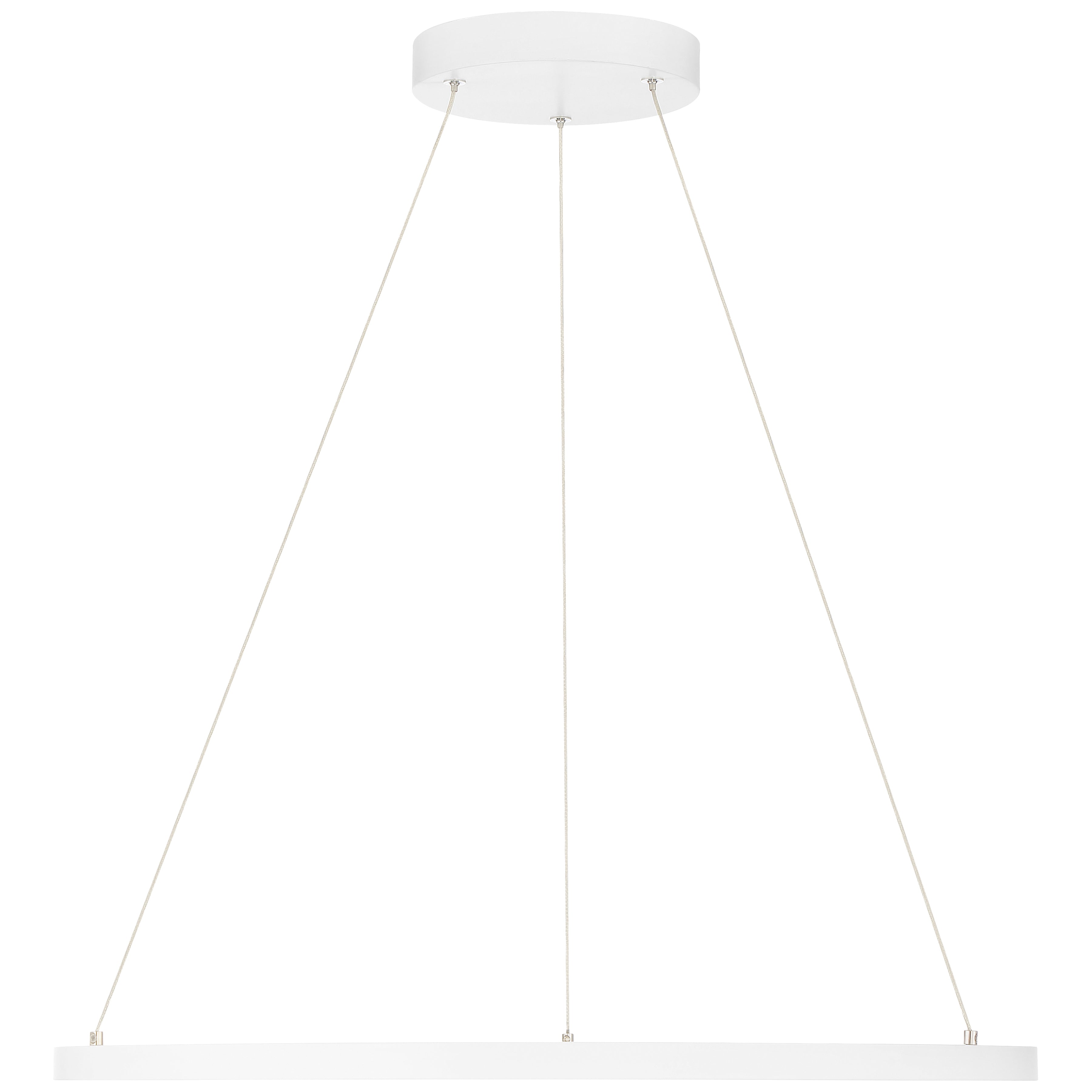 matte white dual voltage led pendant