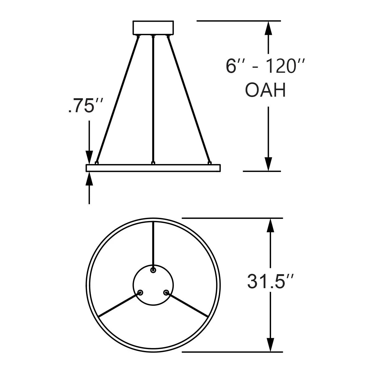 gray dual voltage led pendant