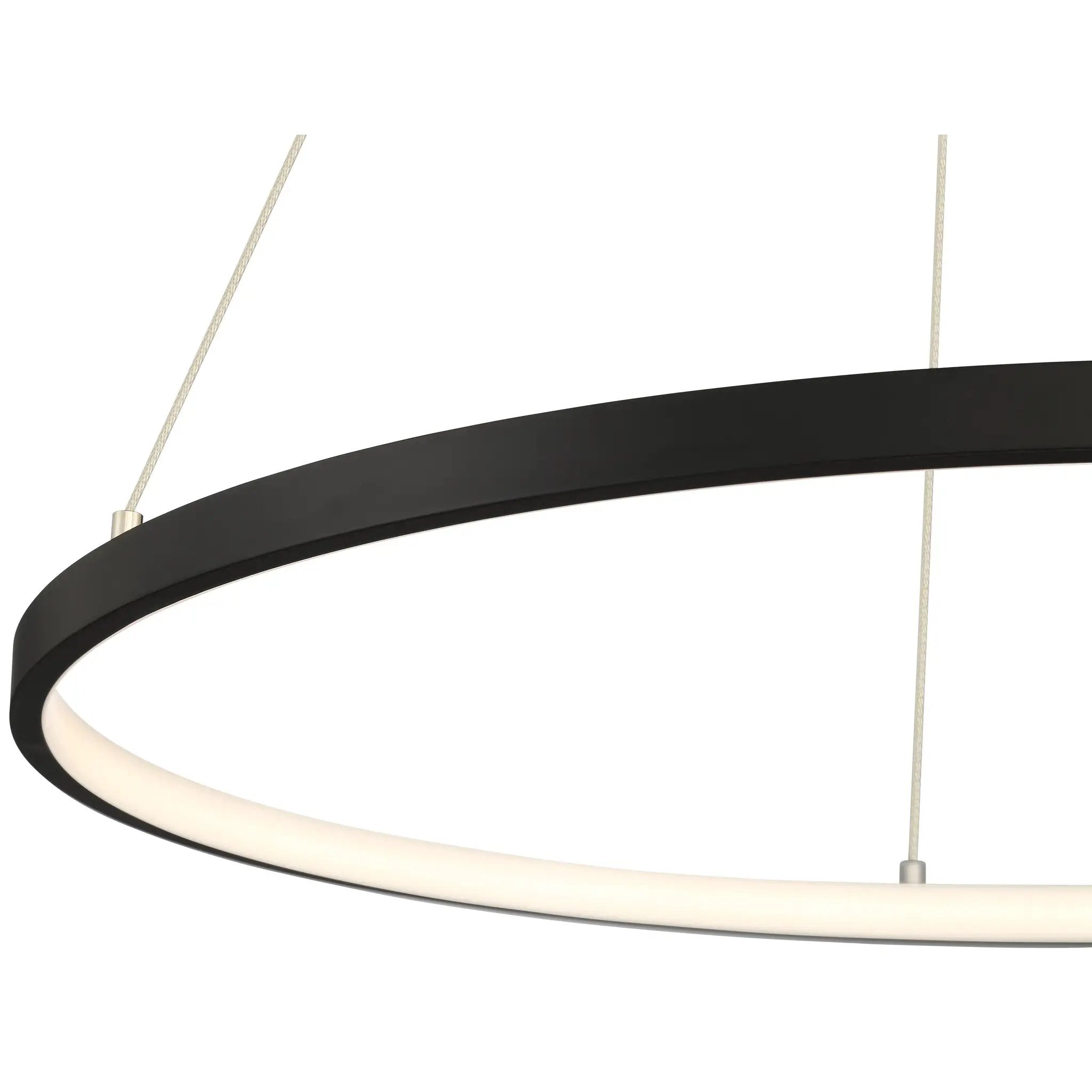 matte black dual voltage led pendant