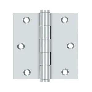 polished chrome hinges