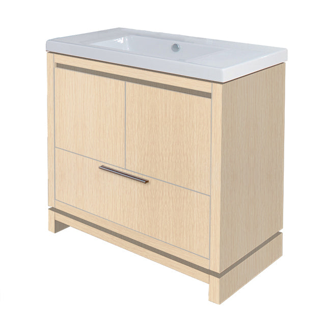 Lacava Aquaquattro 40" Floor Standing Vanity by Lacava