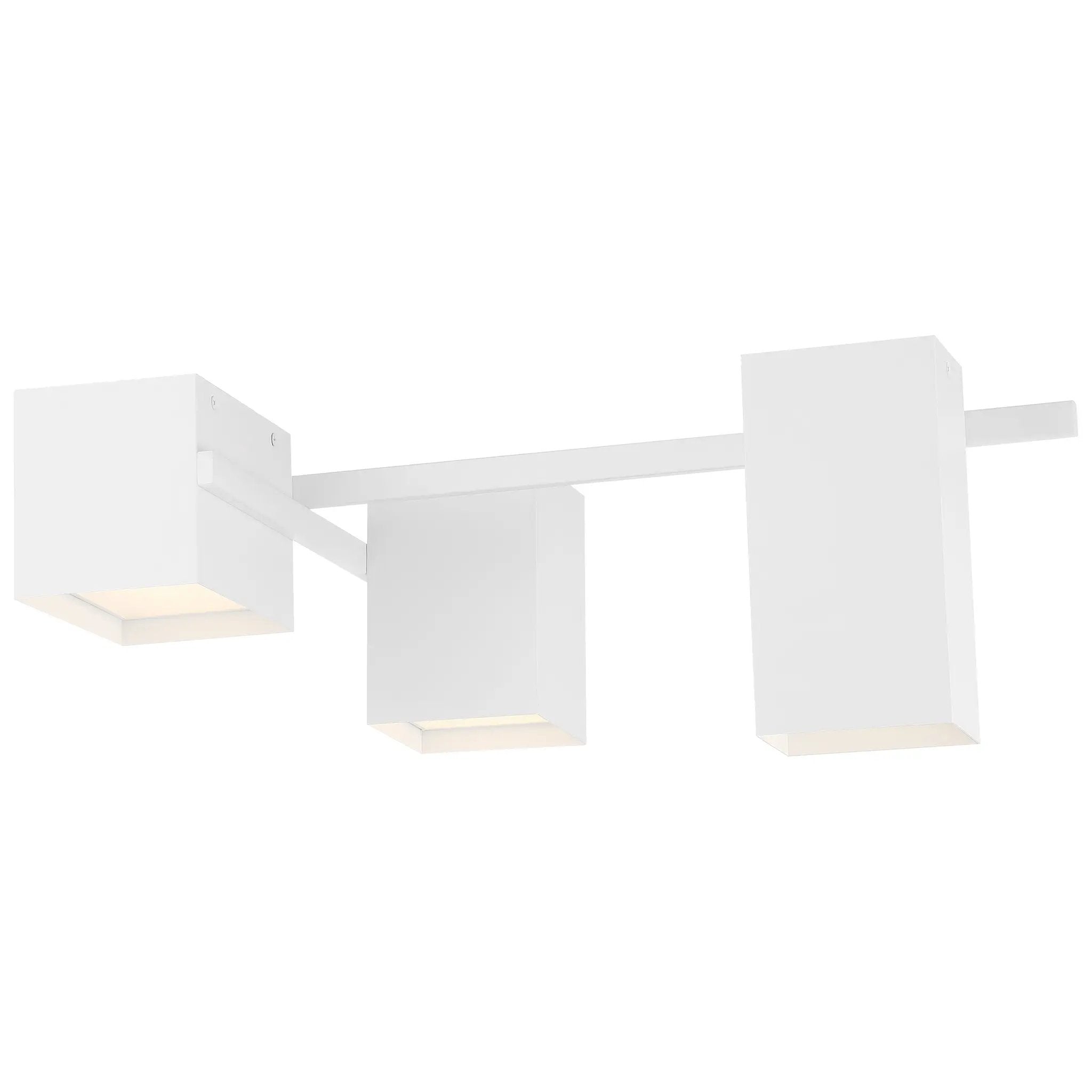 matte white led flush mount