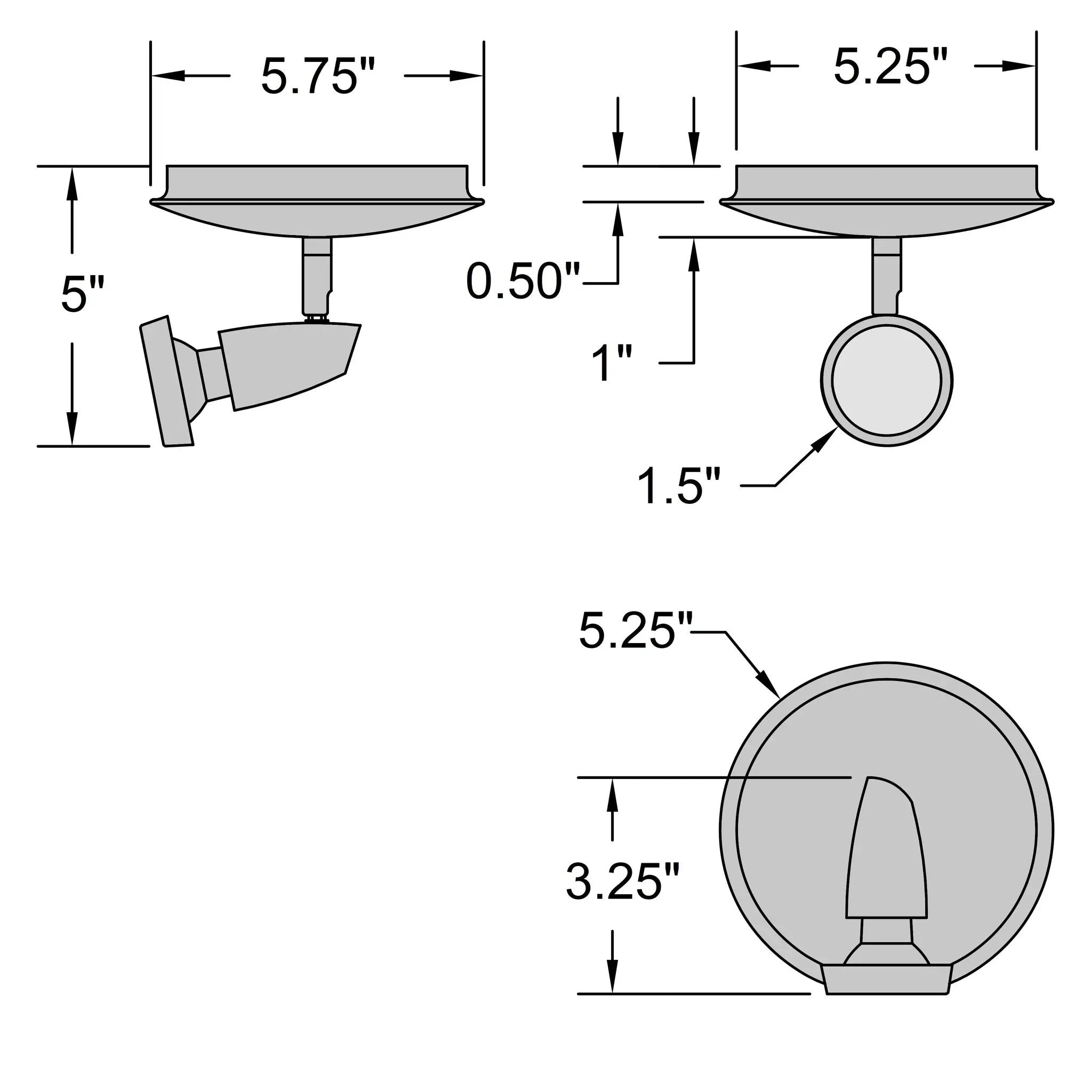bronze flush mount