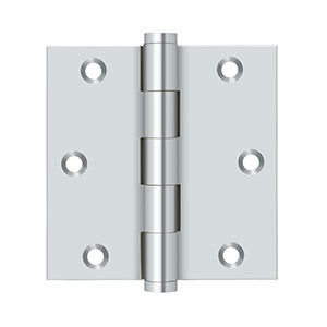 polished chrome hinges
