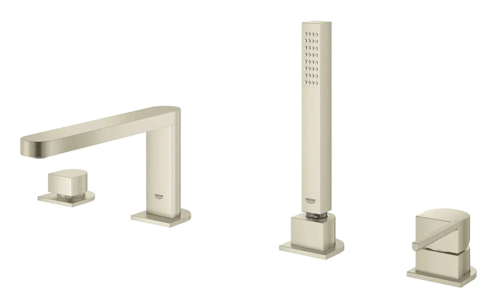 brushed nickel tub faucet