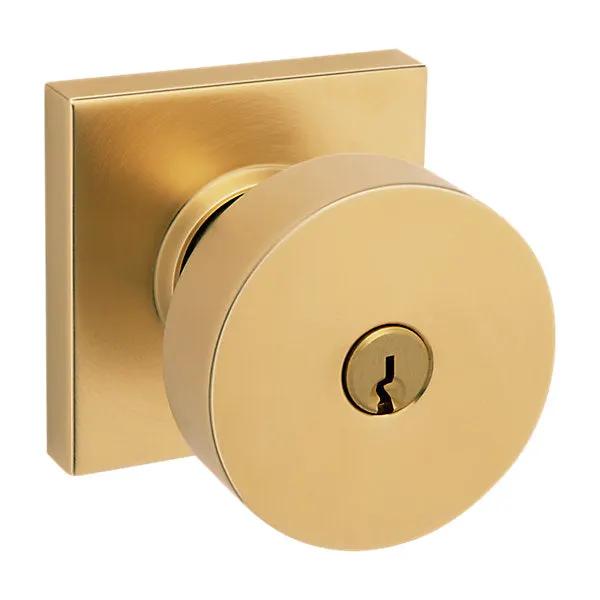 Baldwin Contemporary Knob with Square Rose by Baldwin