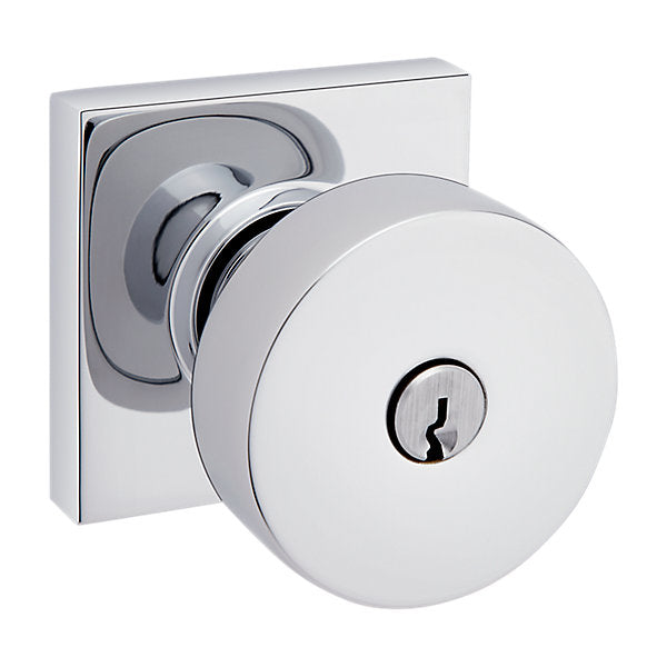 polished chrome knob