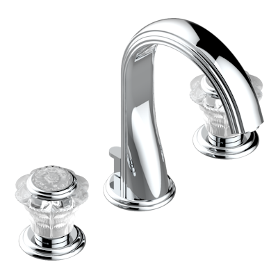 chrome polished faucet