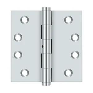 polished chrome hinges