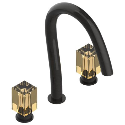 THG Paris Beyond Crystal - Champagne Crystal Widespread Lavatory Set with Drain