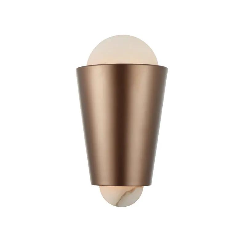 brontourage/matte black wall mount light