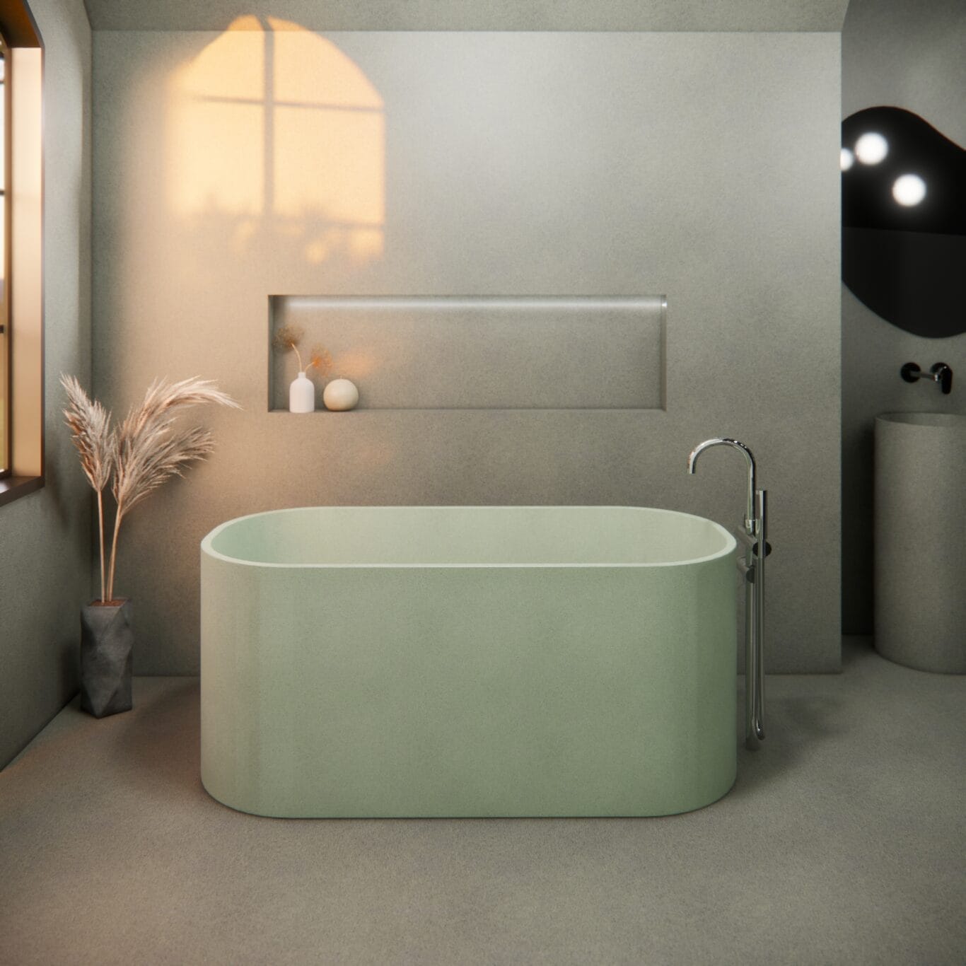 Balux Jasper Concrete Freestanding Bathtub