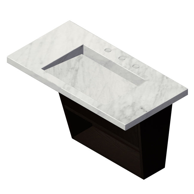 Lacava Libera 34" Wall-Mounted Under-Counter Vanity by Lacava
