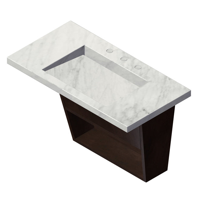 Lacava Libera 34" Wall-Mounted Under-Counter Vanity by Lacava