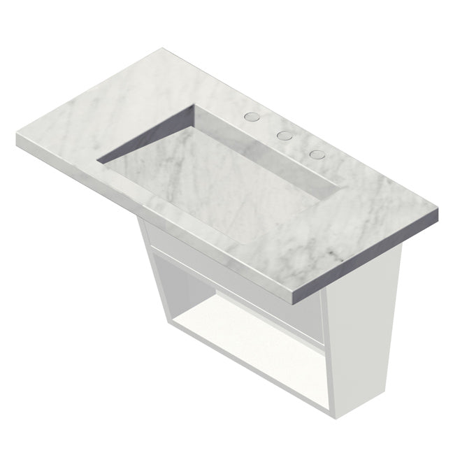 Lacava Libera 34" Wall-Mounted Under-Counter Vanity by Lacava