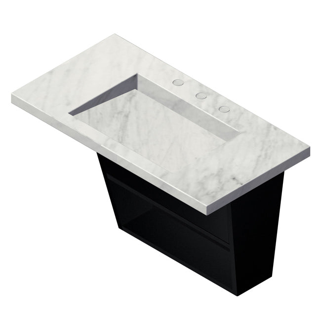 Lacava Libera 34" Wall-Mounted Under-Counter Vanity by Lacava
