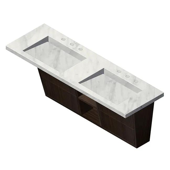 Lacava Libera 56" Wall Mount Under Counter Vanity by Lacava