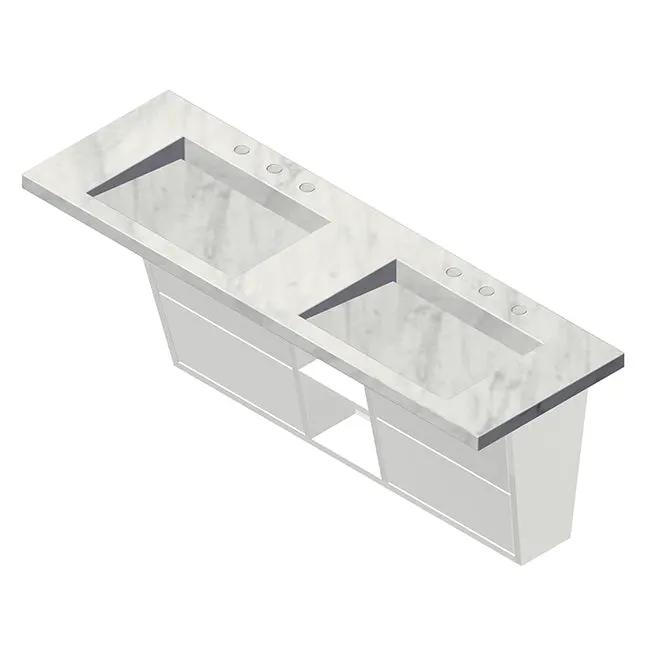 Lacava Libera 56" Wall Mount Under Counter Vanity by Lacava