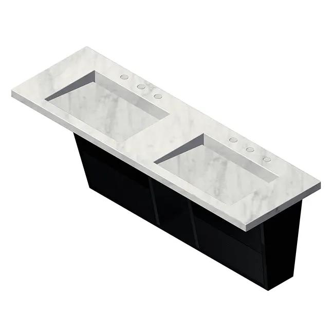 Lacava Libera 56" Wall Mount Under Counter Vanity by Lacava