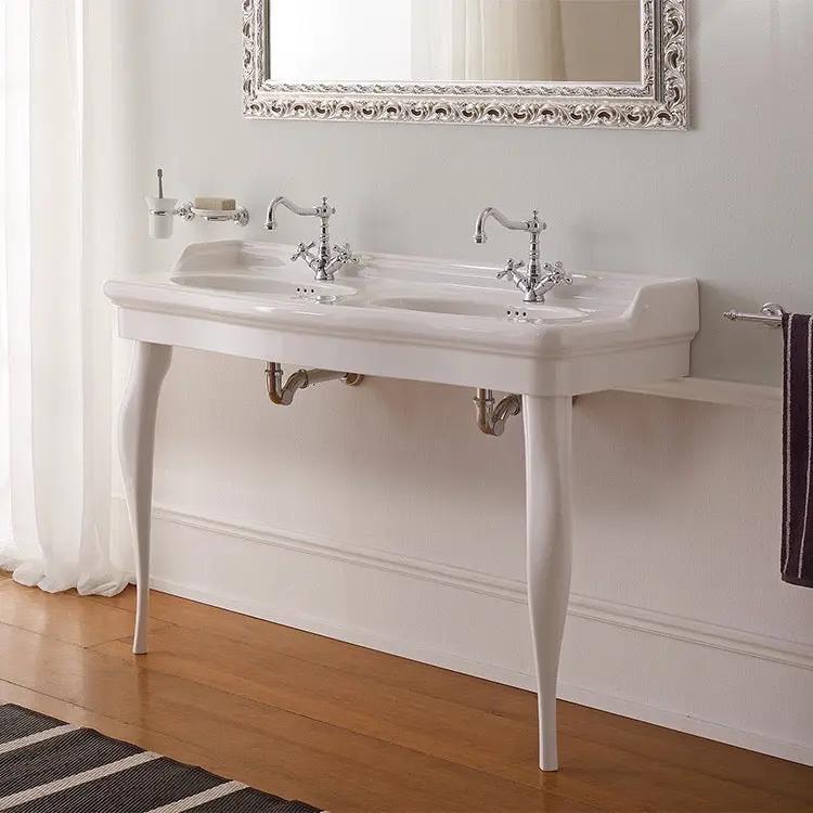 white bathroom sink