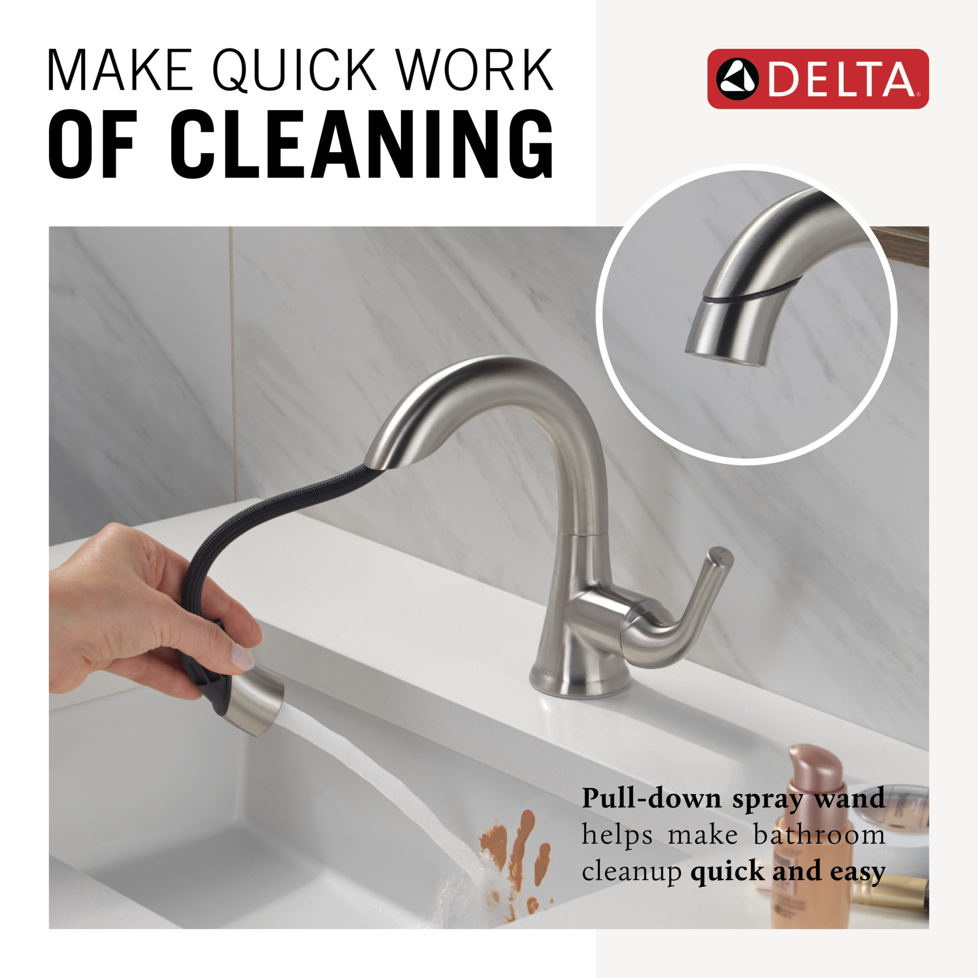 stainless bathroom faucet