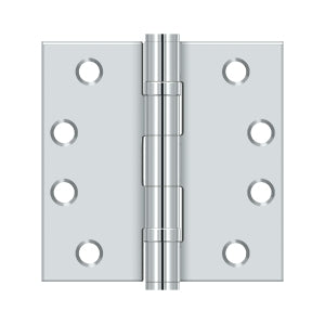 polished chrome hinge