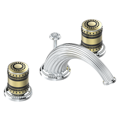 chrome polished faucet