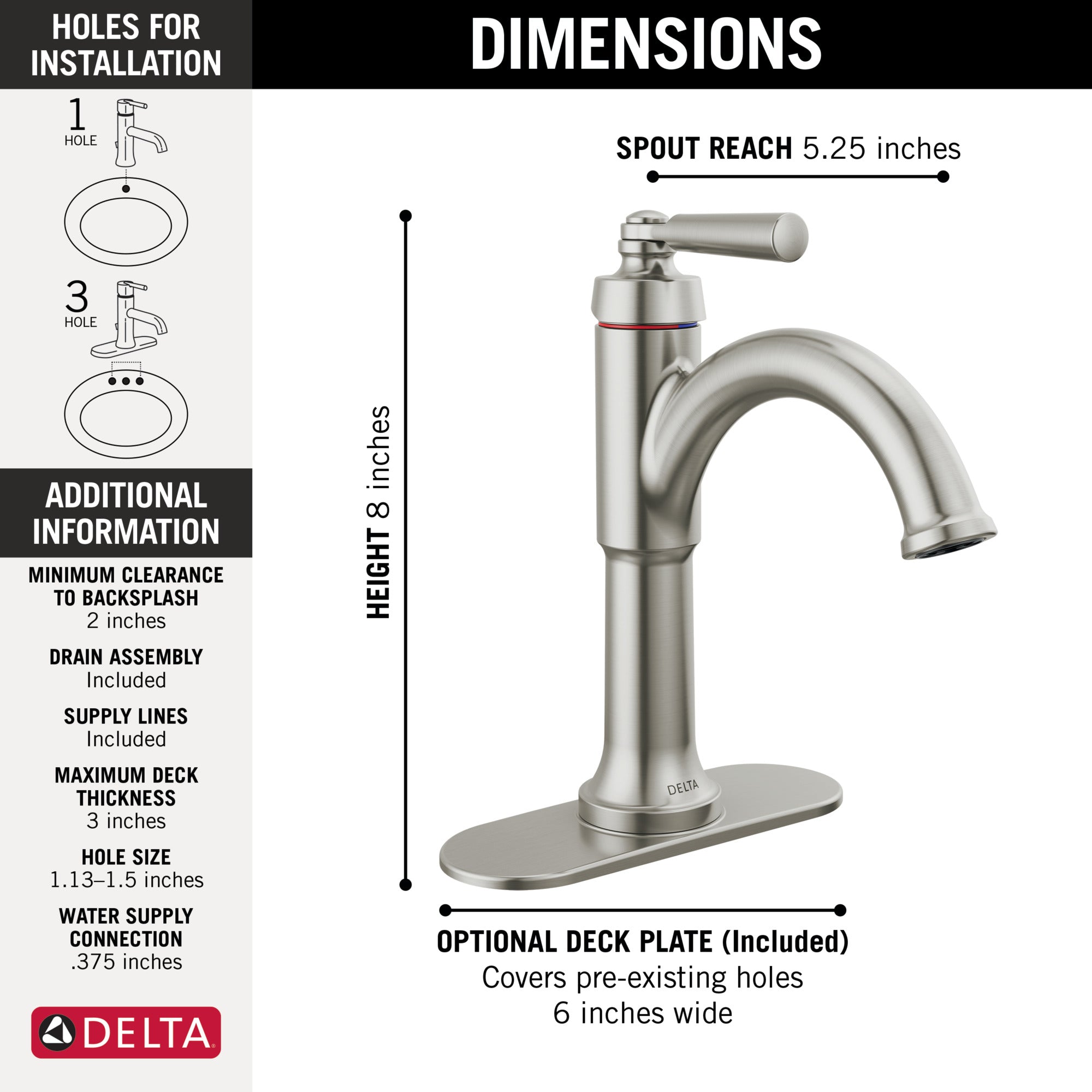 stainless bathroom faucet