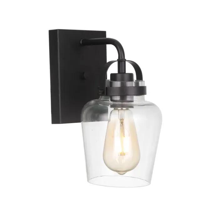 flat black wall sconces