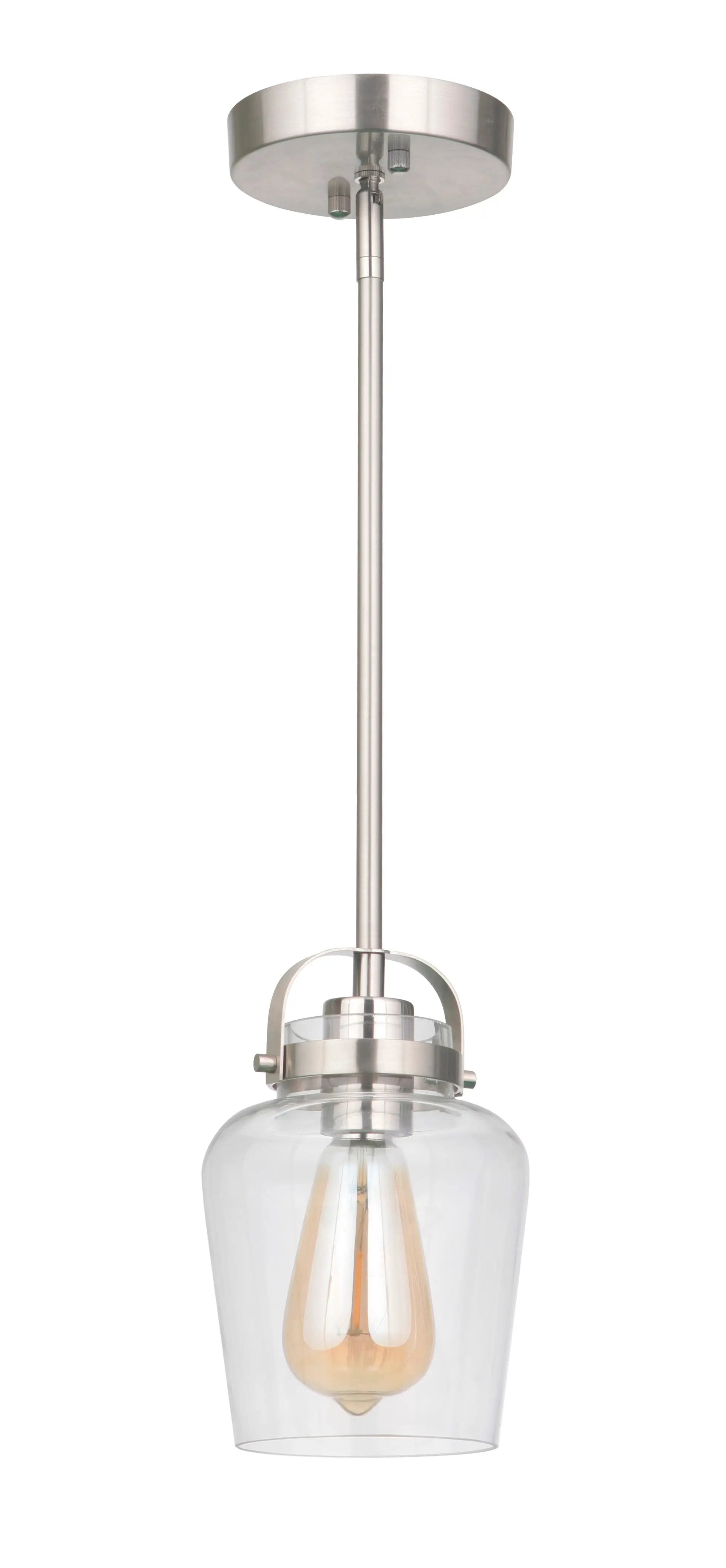 brushed polished nickel pendants