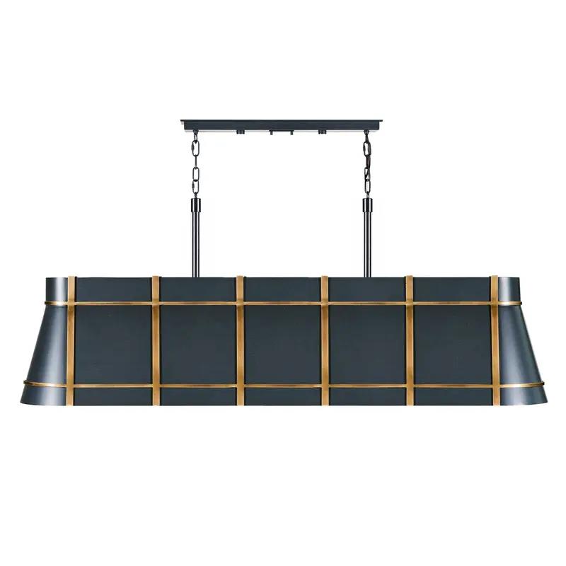 blackened zinc/heritage bronze pendant light