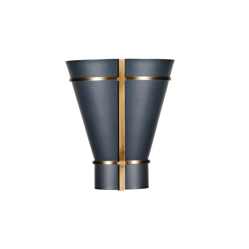 blackened zinc/heritage bronze wall mount light
