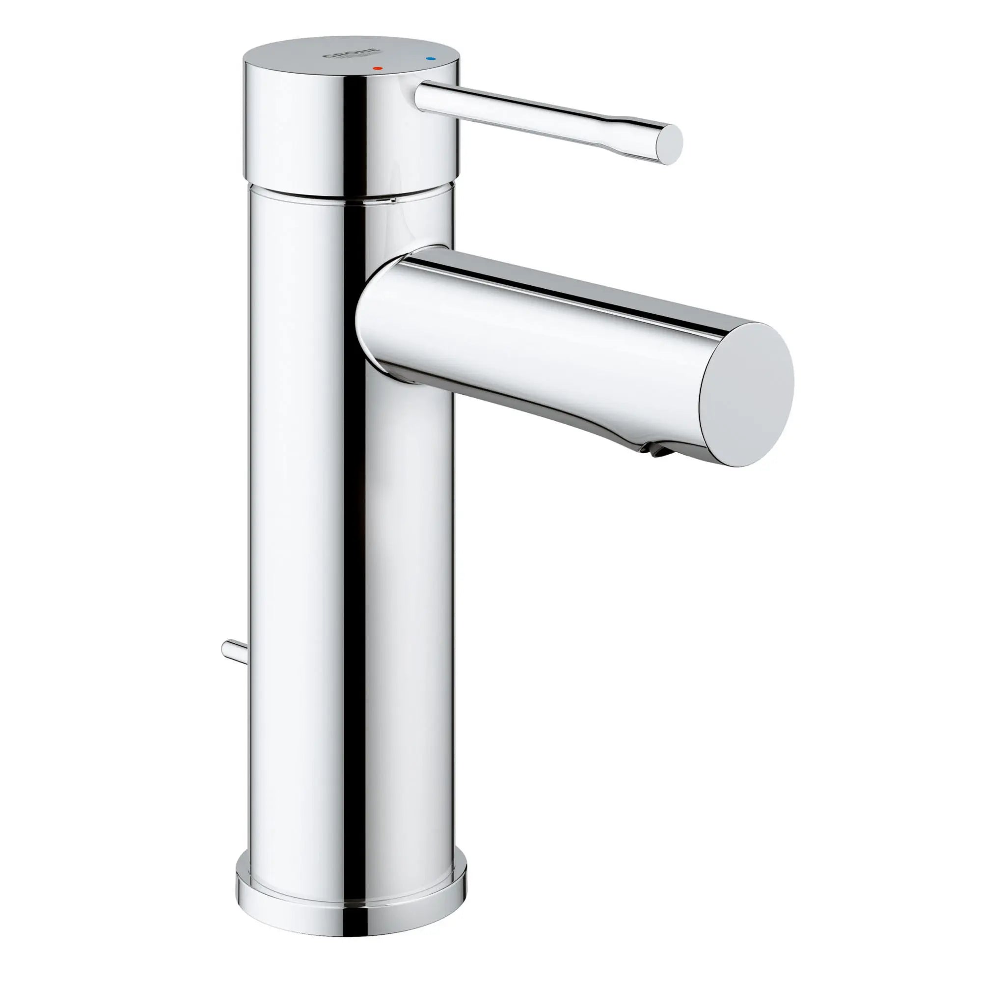 chrome bathroom faucet