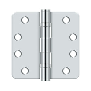 polished chrome hinge