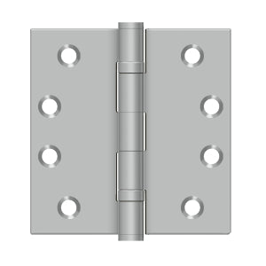 brushed stainless hinge