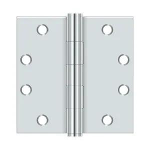 polished chrome hinge