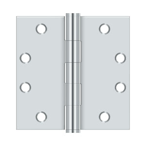 polished chrome hinge