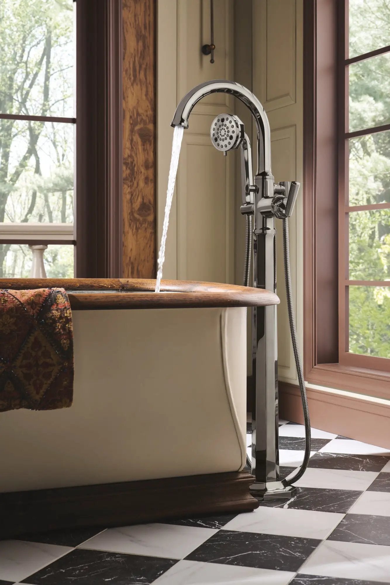 polished nickel handle kit