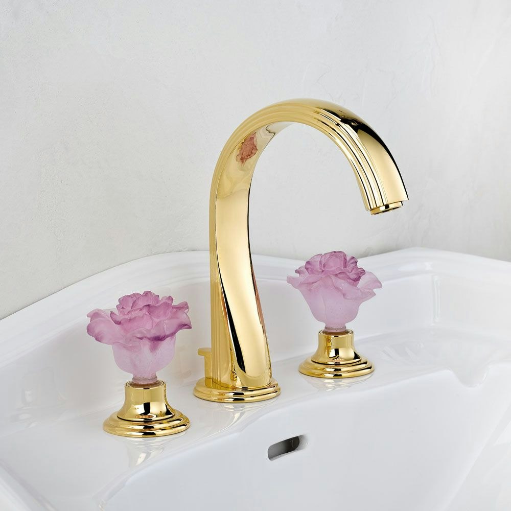 gold polished faucet