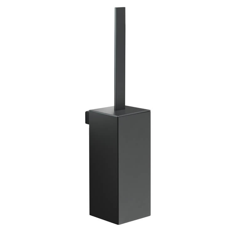 matte black toilet brush holder