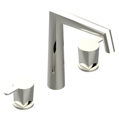 THG Paris Métamorphose with Lever Handles Widespread Lavatory Set with Drain