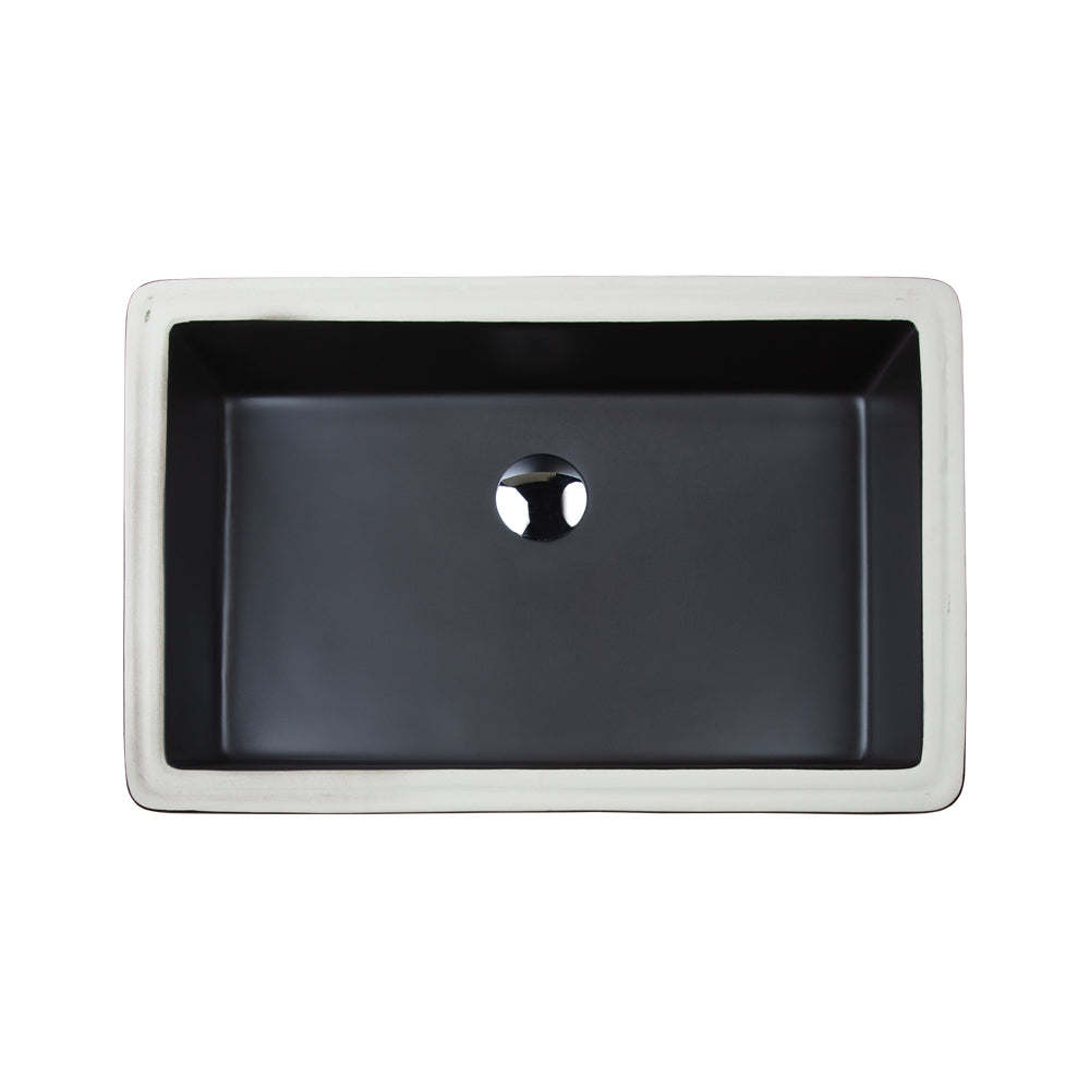 Lacava Cube 22" Under-Counter Porcelain Bathroom Sink with an Overflow