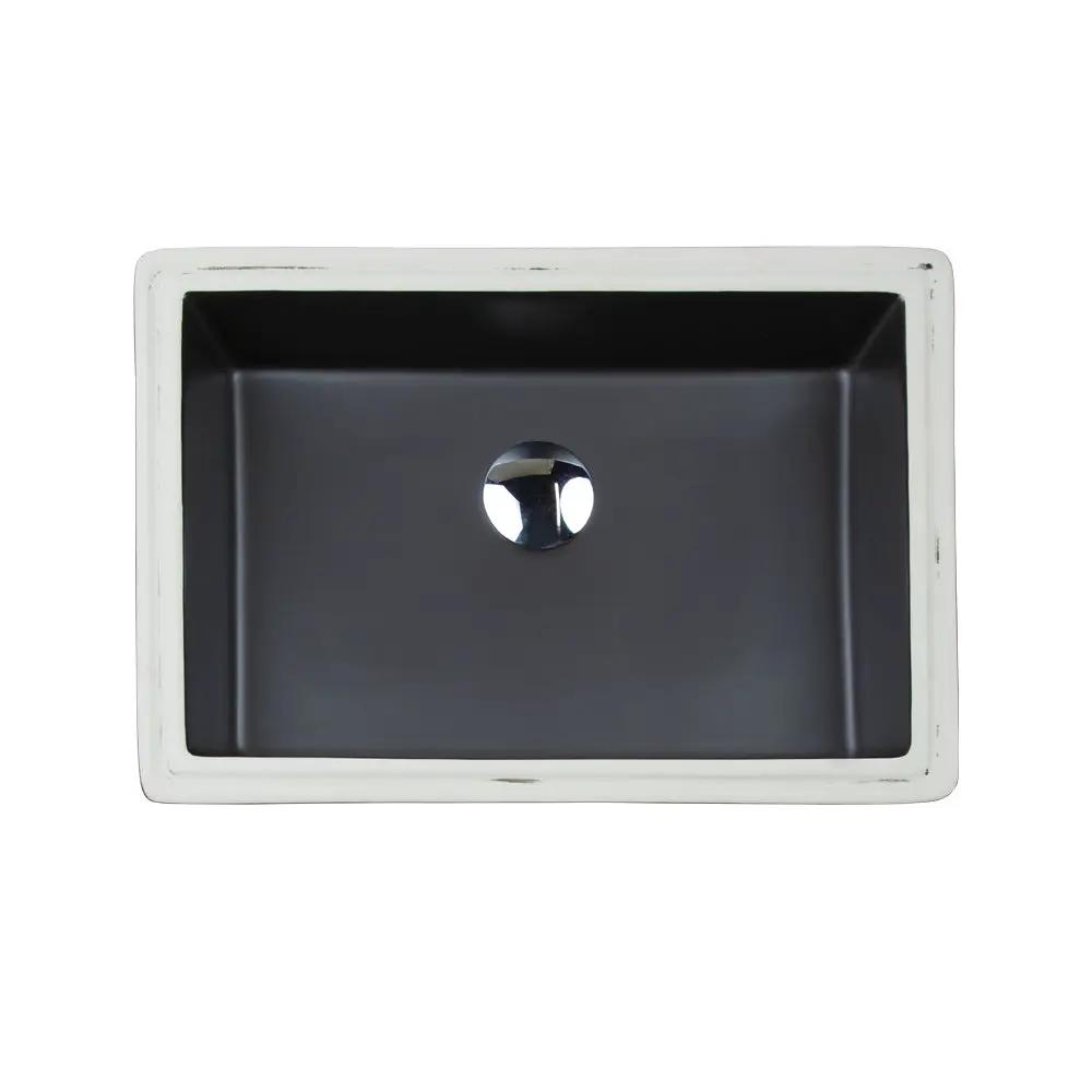 Lacava Cube 19 3/4" Under-Counter Porcelain Bathroom Sink with an Overflow by Lacava
