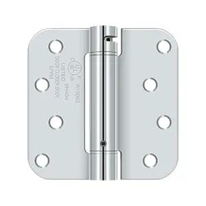 polished chrome hinges