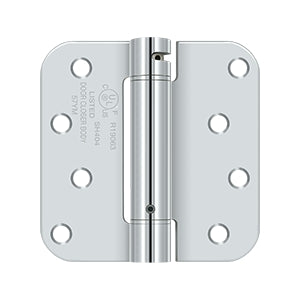 polished chrome hinges