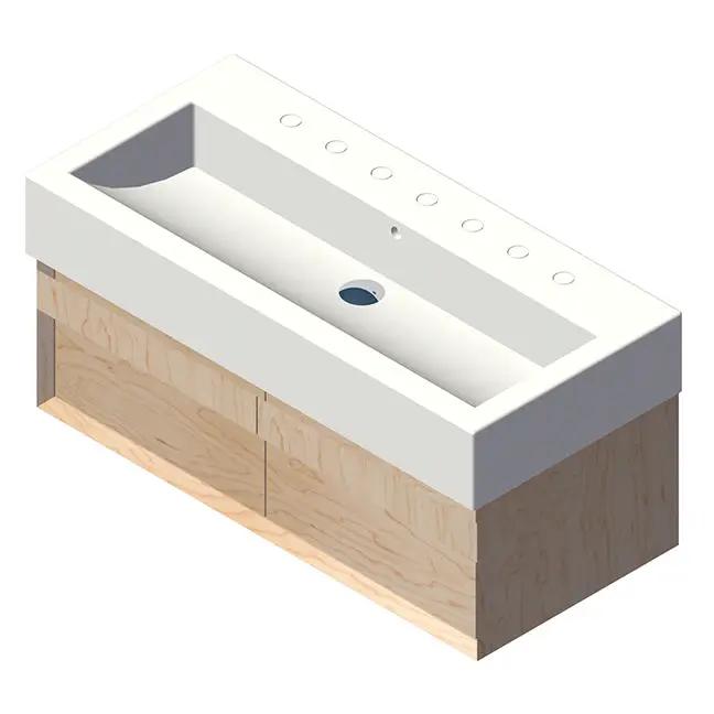 Lacava Luce 40" Wall-Mount Under-Counter Vanity by Lacava