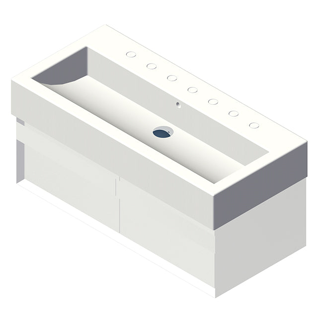 Lacava Luce 40" Wall-Mount Under-Counter Vanity by Lacava