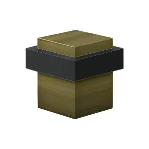 Deltana Square Universal Floor Bumper 1-3/8", Solid Brass by Deltana