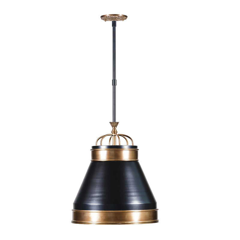 heritage black/heritage bronze pendant light